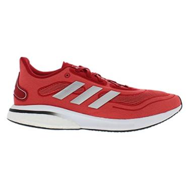 Imagem de adidas Tênis de corrida unissex Supernova, Vermelho/prata/branco, 43
