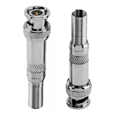 Imagem de Conector Bnc Macho Parafuso E Mola P/ Cabo 4mm - 100 Peças - Seccon