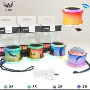 Imagem de Caixinha Mini Caixa de Som Bluetooth Recarregável 3W Altomex AL-3039