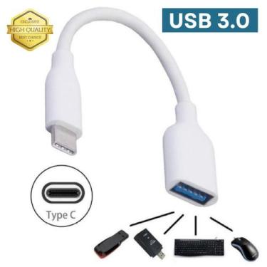 Imagem de Cabo Adaptador Tipo-C 3.0 Celular Android Mouse Usb Conversor OTG Univ