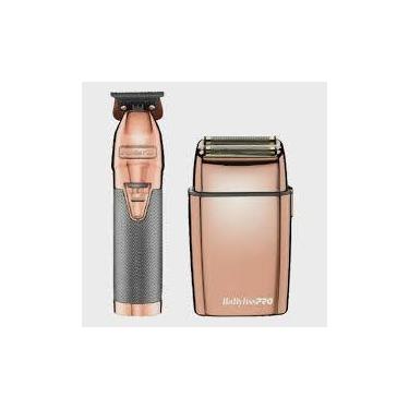 Imagem de Combo Profissional FX Collection ROSE  Barbeador Shaver + Máquina de A