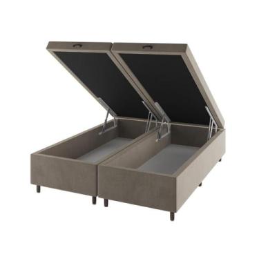 Imagem de Base Box Bau King Size Cairo (43x193x203cm) Perola - Casa Giulia - Via