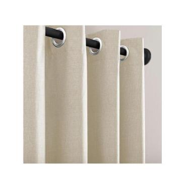 Imagem de Cortina Rustica Texturizada Para Janela 3,0 X 1,6m Varão 2m - Armazém 