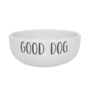 Imagem de Comedouro Pet Injet Cerâmica Good Dog Branco para Cães - 190ml