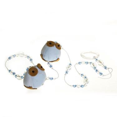 Imagem de Pingente De Cortina Coruja ul Quarto Bebê (Unidade) - Potinho de mel