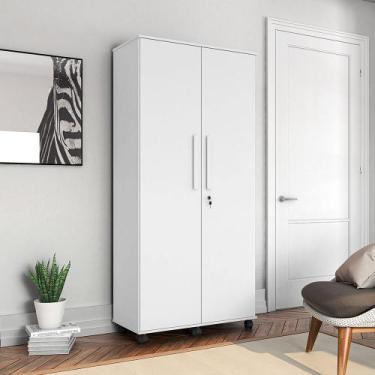 Imagem de Armário Organizador Multiuso 2 Portas Gold - Branco - MOVELARIA STORE,