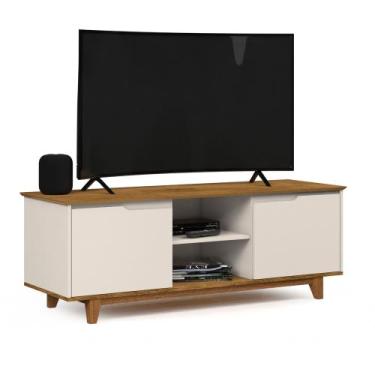 Imagem de Amale Aparador De Porta Sala Rack Bancada Flow Tv Até 55 Polegadas - C