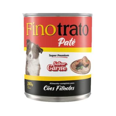Imagem de Patê em Lata Finotrato para Cães Filhotes Sabor Carne 280gr - VB RACOE