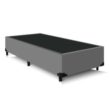 Imagem de Cama Sommier Base Box Solteirão 96x203x39 Premium - ProMax, CINZA