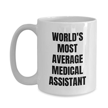 Imagem de Caneca de assistente médico – Caneca de café – Assistente médico mais médio do mundo – Presentes de assistente médico