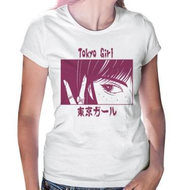 Imagem de Baby Look Tokio Girl - Foca na Moda, Branco, GG