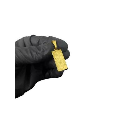 Imagem de Pingente Jesus Placa - Banhado a Ouro 18k - ToJoia18k