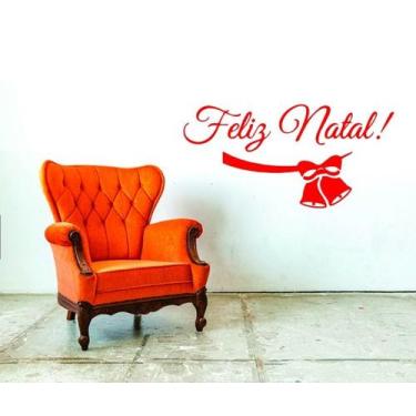 Imagem de Adesivo Decorativo Natal Laço Sinos Vitrine Feliz Natal - K1 Store, Br