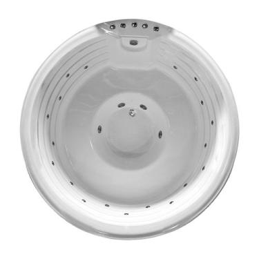 Imagem de Spa Redondo Rubi com hidro em acrílico - LineaPlas, 1,95X1,95X0,82, 12