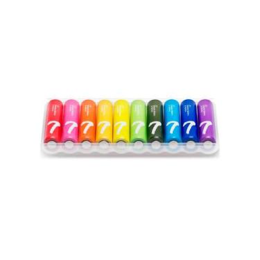 Imagem de Pilha AAA Xiaomi Rainbow Batteries Caixa com 10 Pecas - 35798-BHR5394G