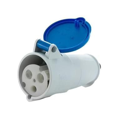 Imagem de Kit 2 Tomada De Acoplamento 2p+t 16a 200/250v N3056 Steck, AZUL