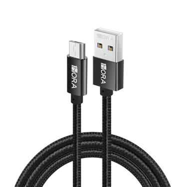 Imagem de Cabo Usb A/Micro Usb 1Hora Macho/Macho Carga Rápida 2.4A 1 Metro Preto, Carregamento Rápido, Sincronização de Dados