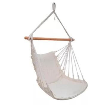 Imagem de Rede Suspensa Cadeira De Balanço De Varanda e Jardim Resistente em Alg