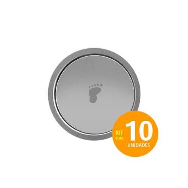 Imagem de Ralo Click Redondo 15x15 Veda Cheiro Kit 10un - Roddex