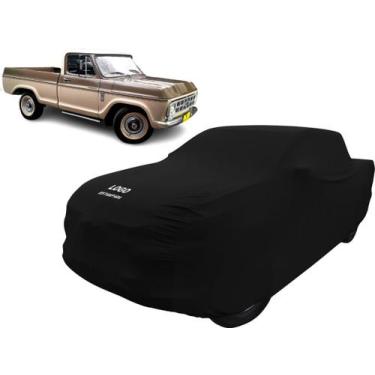 Imagem de Capa Para Camionete Chevrolet A10 D10 C10 Com Logo - Mz, Preta
