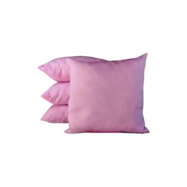 Imagem de Almofadas Quadradas Decorativas Oxford Happy Line 40x40 Pacote com 4, 