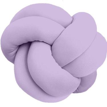 Imagem de Almofada de nó Escandinavo Lilás - Díspar Design