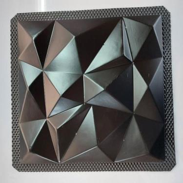 Imagem de Forma De Gesso Modelo Mosaico 3D 28x28cm Formas p/ Gesso Decoração 3D 