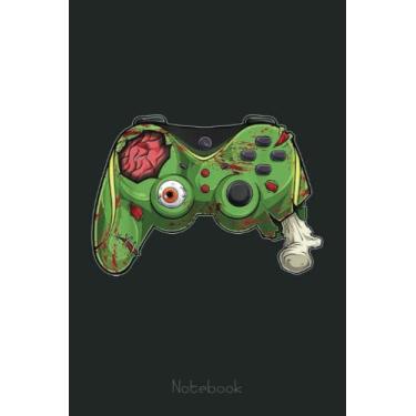 Imagem de Halloween Gamer Zombie controller Video Gamer Kids Mens Boys Notebook: Video Games Notebook and Tracker: Gamer's Journal Designed To Record Current and Future Gaming | Gaming Fire