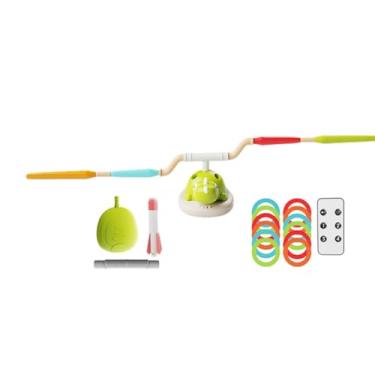 Imagem de UGPLM Anel lançar brinquedo jogo salto musical 3in1 adultos família interativo crianças presente atividades de dinossauro brinquedo para quintal playground