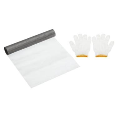Imagem de PATIKIL Malha de arame de 101 cm C x 40 cm L, tela de filtro de ventilação de ar de aço inoxidável 150 malha 304 com luvas para janela de segurança tampa de ventilação filtragem cerca de animais
