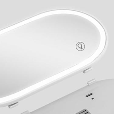 Imagem de Espelho de Viseira Solar LED, Espelho de Vaidade de Carro Com Interruptor de Toque de Vidro HD para Maquiagem e Estilo de Cabelo, Espelho Cosmético Universal para Sombreamento