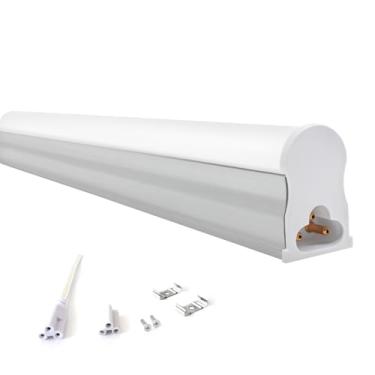 Imagem de Led Tubular T5 30cm 6w C/Calha Acoplada Completa Luz Forte (Branco Quente)