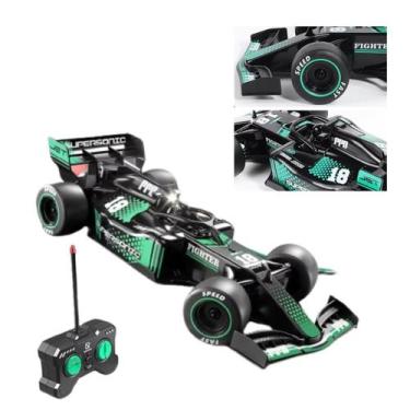 Imagem de Carro F1 Miniatura Controle Remoto Com Efeito de Fumaça LED - Drift Go