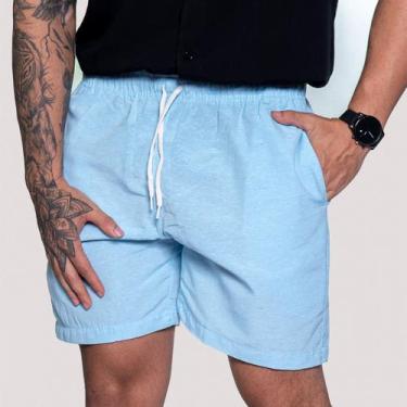 Imagem de Kit 3 Short Bermuda Linho Masculina Bolso Faca Mauricinho - Prime Star