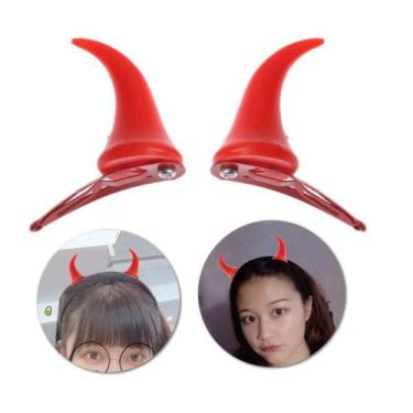 Imagem de Chifre presilha diabinha festas halloween - MC Presentes