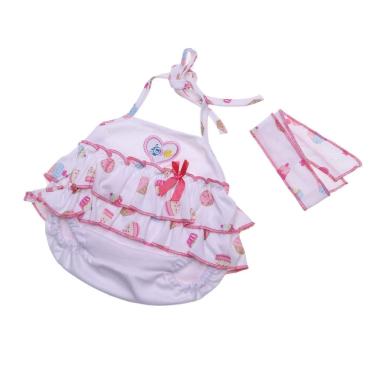 Imagem de Conjunto de roupas para boneca Reborn de 45 a 50 cm com bordado de coração