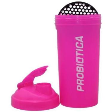 Imagem de Coqueteleira Shakeira Garrafa De Academia Treino Rosa 700Ml - Probioti