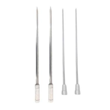 Imagem de 4x Espetos Espada/Coração De Inox Lâmina 60cm Para Churra - INOX LAURI