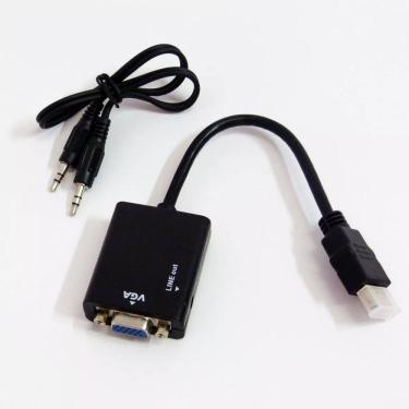 Imagem de Conversor Hdmi Para Vga Com Cabo Adaptador Saída P2 De Áudio