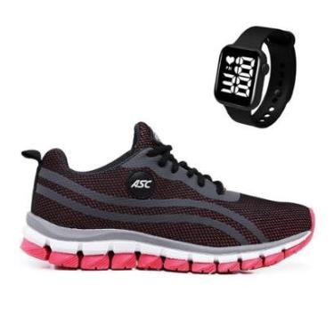 Imagem de Tênis Feminino: Conforto e resistência para o seu dia a dia + Relógio Quadrado-Feminino