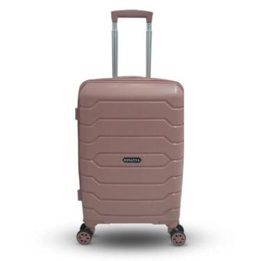 Imagem de Mala De Viagem Bordo Polipropileno Cadeado FLAT Rodas 360 - Sonatta, S