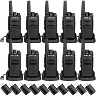 Imagem de Rádio Bidirecional Retevis RT68 - Pacote com 10 Walkie-Talkies de Long