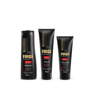 Imagem de Kit Bio Extratus Força com Pimenta Shampoo 350ml + Máscara 250g+ Finalizador 200g