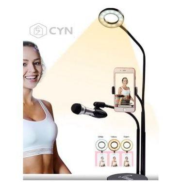 Imagem de Ring Light 3 Tons Led Com Suporte Para Celular E Microfone 3 Em 1 Grav