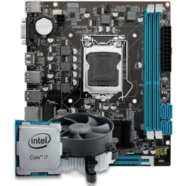 Imagem de Kit Upgrade Intel Core i7 Placa Mãe H61 Memória Ram 16GB DDR3 - Gratit