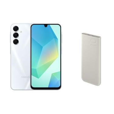 Imagem de Samsung Combo Celular A16 5G 256GB - Cinza + Bateria Carregador Portátil 2x USB-C, 10000mAh, Super Rápida 25W - Bege