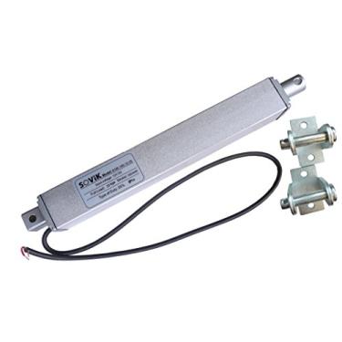 Imagem de SOViK Atuador Linear Micro De Curso De 4" E 4 Polegadas, Interruptor De Limite Integrado De 12 V Cc, Elevação Máxima De 55 Libras, Inclui Suportes De Montagem