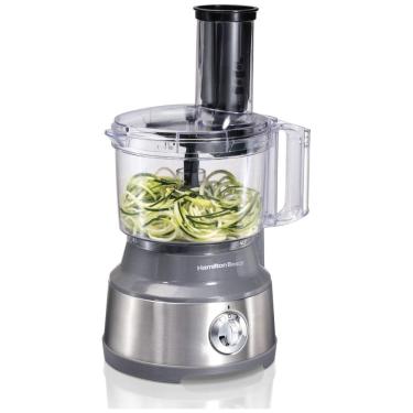 Imagem de Processador de Alimentos com 2 Velocidades Ideal para Legumes, Aço Inoxidável, 450W, 110v, HAMILTON BEACH 70735, Prateado