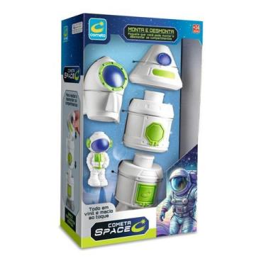 Imagem de Foguete Cometa Space Monta e Desmonta com Astronauta Vinil 22cm