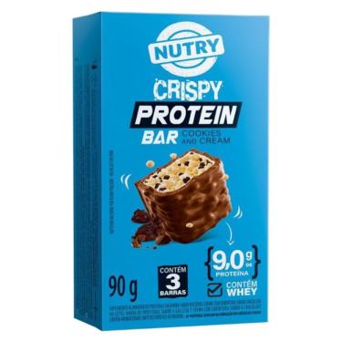 Imagem de Barra de Proteína Crispy Nutry Cookies N Cream 90g